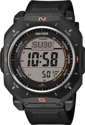 Produktbild von Casio Uhr Herren Pro Trek PRG-69-1ER Edelstahl, Resin, Schwarz
