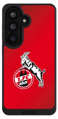 Produktbild von NIVOCASE Handyhülle für Samsung Galaxy S26  Hülle NIVOpure Case Schwarz 1. FC Köln EffZeh Offizielles Lizenzprodukt