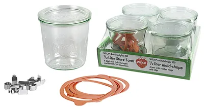 Zdjęcie produktu dla WECK Sturzglas 0,50ltr.4erTray 121003 4011162742802