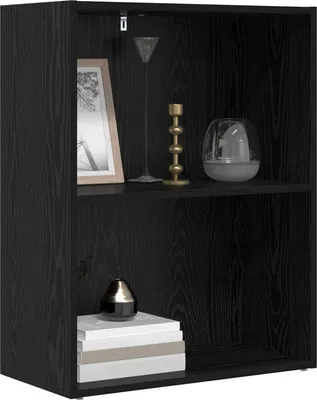 Produktbild von Langlebige Bücherregal Schwarz Eichen-Optik 60 x 30 x 76.5cm - Möbel410677 - Bücherregale
