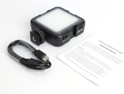 Produktbild von 42 LED wiederaufladbare 6000k Video Licht 5.5W Kamera Fotografie Fill Lamp Studio Foto Zubehör schwarz