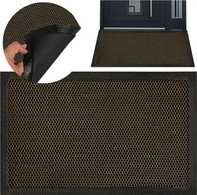 Zdjęcie produktu dla Deco4Home DEPO 3D mata przeciwkurzowa 40x60cm | Wycieraczka | Złota