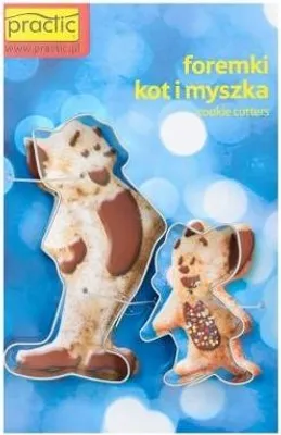 Image de emporte-pièces en forme de chat et de souris