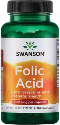Produktbild von Folsäure 800 mcg 250 Kapseln Swanson Health Products