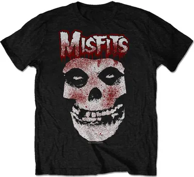 Produktbild von Misfits Blood Drip Skull Black XL T-Shirt