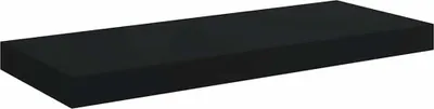Obrázok produktu pre vidaXL Plávajúca nástenná polica čierna 60x23,5x3,8 cm MDF