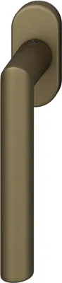 Produktbild von FSB Fenstergriff 341076 - Griff auf ovaler Rosette, Aluminium mittelbronze