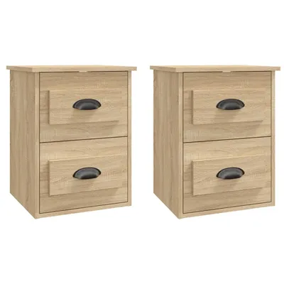 Produktbild von Wand-Nachttische 2 Stk. Sonoma-Eiche 41,5x36x53 cm