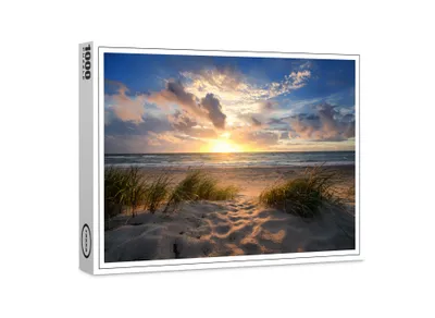 Produktbild von raxxa Premium-Puzzle "Sonnenuntergang am Strand", 1000 Teile