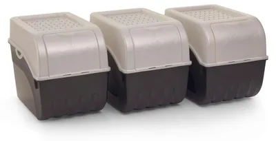 Produktbild von Novaliv 3x Groß 9l perlmut Kartoffel Kartoffelbox Kartoffelkiste Kartoffellager Kartoffelkopf Kartoffelsack