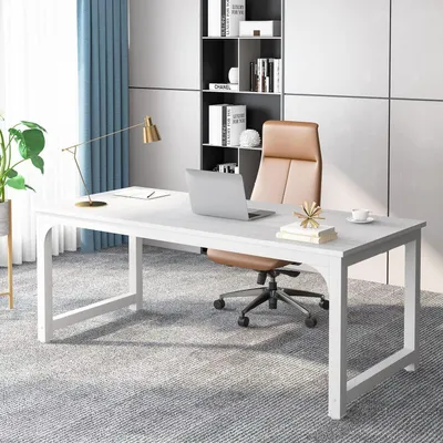 Produktbild von Schreibtisch Computertisch Bürotisch Arbeitstisch 180 x 80 x 75 cm Weiß