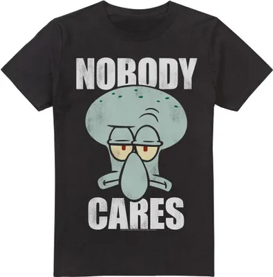 Obrázek produktu pro SpongeBob SquarePants - Pánské tričko "Nobody Cares Meme" TV6670 (XL) (černá)