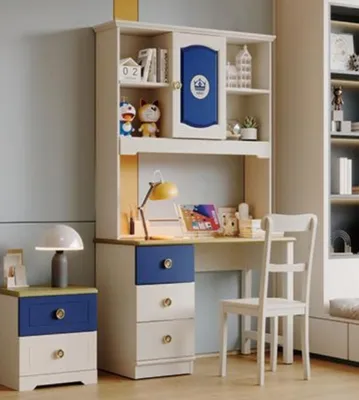 Produktbild von Kinderzimmer Komplett Set Bett Design Möbel Schreibtisch Kleiderschrank