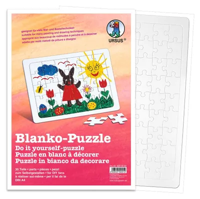 Produktbild von URSUS Blanko Puzzle DIN A4 30 Teile