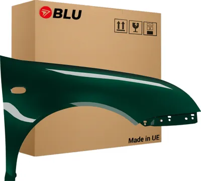 Zdjęcie produktu dla BLU Błotnik pasujący do VW Volkswagen Bora 1J1 1J6 LC6M Prawy Zielony HellesGrün | 1998-2005 | Przedni Przód | Lakierowany | Gotowy do montażu  | Stal