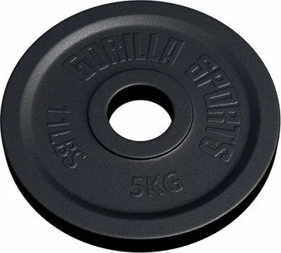 Obrázok produktu pre Gorilla Sports Záťažový kotúč 50/51 mm, liatina, 5 kg