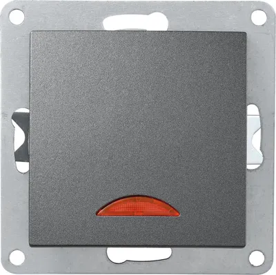 Produktbild von Schalter mit Orientierungsleuchte McPower "Flair", 250V/10A, UP, anthrazit, matt