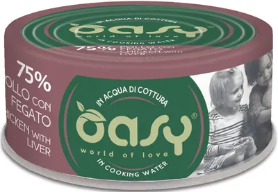 Produktbild von OASY More Love Chicken with liver - nassfutter für Katzen - 70g