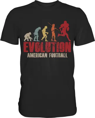 Produktbild von American Football Evolution T-Shirt – Black / 5XL