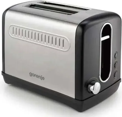 Produktbild von Gorenje T1100CLBK, 2 Scheibe(n), Schwarz, Tasten, 1100 W, 0,8 m, 295 mm