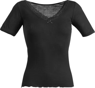 Produktbild von Nina von C. Damen-Unterhemd, 1/2-Arm schwarz 40
