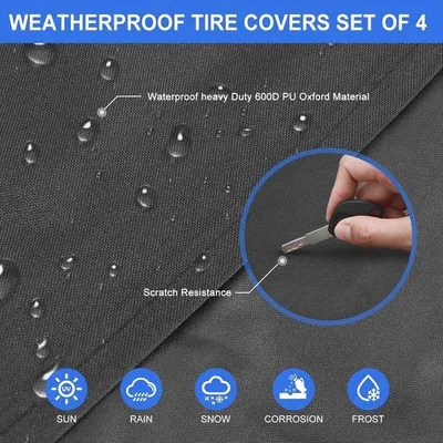 Productafbeelding van Bandenhoes voor Wieldiameter 26-29 Inch – Waterdichte en Robuuste 600D Oxford