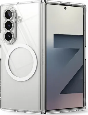 Image de Étui pour téléphone portable Galaxy Z Fold7, Ringke Fusion Magnetic, transparent-blanc