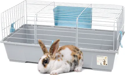 Produktbild von Kaninchenkäfig 70 Meerschweinchen Hasen Kaninchen Zubehör Hasenkäfig Kleintierkäfig Meerschweinchen Käfig Kaninchenstall Innen Hasenstall