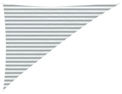 Image de vidaXL Tente d'ombrage gris clair et blanc 3 x 4 x 5 m