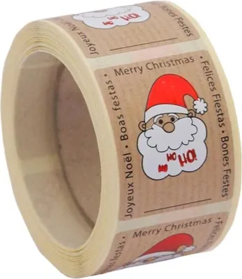 Productafbeelding van Kerststickers, 250 stuks, 45 x 35 mm