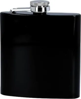 Immagine prodotto di Fiaschetta Gentelo in acciaio inox laccato nero, 180 ml