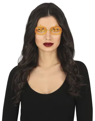 Pumpkin-Brille Halloween-Kostümzubehör Unisex Orange
