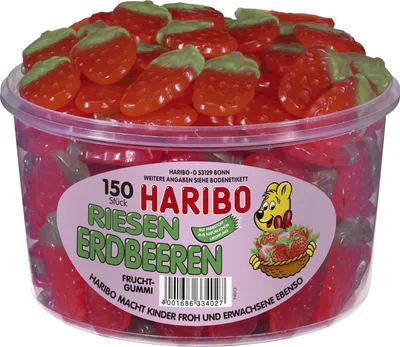 Produktbild von Haribo Riesen Erdbeeren 6x 150er