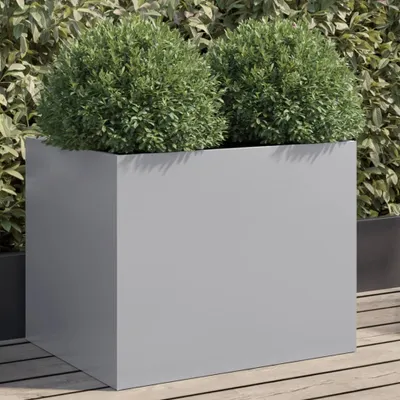 Produktbild von Pflanzkübel Silbern 62x47x46 cm Verzinkter Stahl 841606