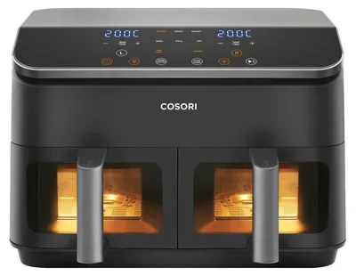 Produktbild von Cosori Dual Basket Chef Edition, Heißluftfritteuse, 8,5 l, 1 kg, 35 °C, 230 °C, Doppel
