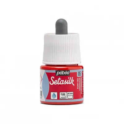 Immagine prodotto di Pebeo Setasilk, 45 ml, 05 Mohnrot