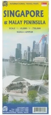 Obrázek produktu pro Mapa Singapuru a Malajského poloostrova