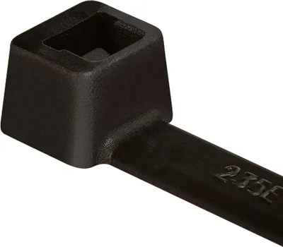 Produktbild von Hellermann T30R-PA66W-BK(100) Kabelbinder 150x3,5mm schwarz 111-03260