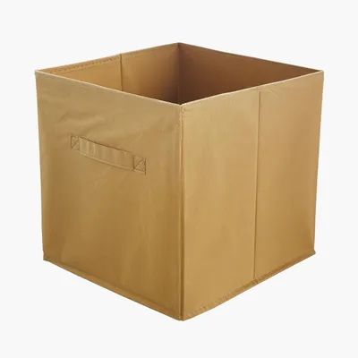Produktbild von Lavita Storage Box | faltbare Aufbewahrung Boxen 31 x 31 x 31 cm | Schubladen-Organizer Box| Ordnungssysteme für Kleidung | Kleideraufbewahrung & Organisation | Hellbraun | 1 stück