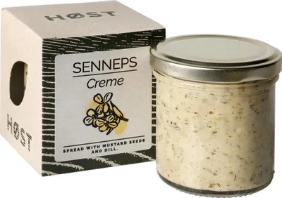 Produktbild von HØST SENNEPS Creme: Senf-Dill-Aufstrich – Ideal als klassische Gravlax-Sauce