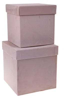 Immagine prodotto di Set 2 Scatole Quadrate in Velluto H 265 cm