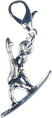 Produktbild von Snowboarder Charm Anhänger Miniblings Snowboardfahrer Snowboard Wintersport