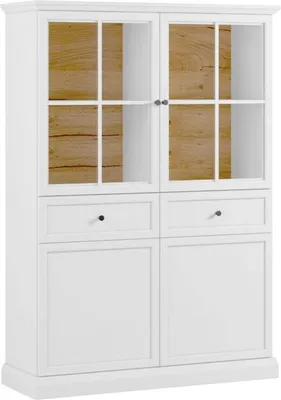 Produktbild von Kondela Viertürige Vitrine Locca W4D2S - weiß
