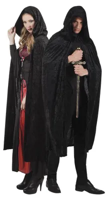 Produktbild von Cape Dawn Teufel Vampir Umhang schwarz Karneval Halloween Kostüm 170 cm
