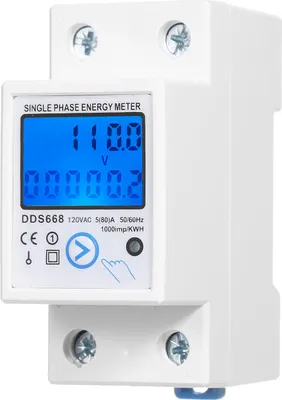 Zdjęcie produktu dla Jednofazowy licznik energii AC 120V z przyciskiem resetowania i podświetleniem