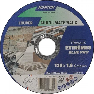 Produktbild von NORTON Extreme 125x1,6 Vollmatte Scheibe