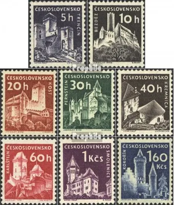 Produktbild von Briefmarken Tschechoslowakei 1960 Mi 1185-1192 (kompl.Ausg.) postfrisch Burgen