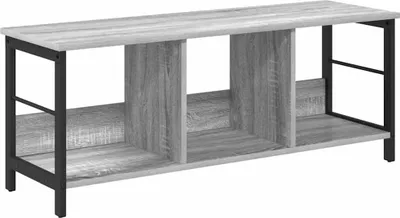 Obrázok produktu pre vidaXL Regál na knihy Grey Sonoma 102 x 32 x 40,5 cm Materiál na báze dreva