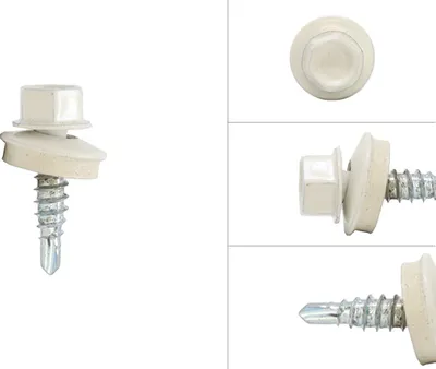 Image de Vis autoperceuses - Vis pour tuiles Blanc Galvanisé 4,8 x 20 mm - Par 100 pièces