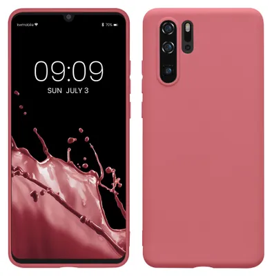 Produktbild von kwmobile Handyhülle für Huawei P30 Pro Hülle - TPU Case - Kabelloses Laden - Schutzhülle Cover in Dark Rose